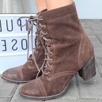 Steve Madden Gretell brown heeled lace up boots sz 10 Photo 2