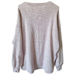 Aerie  Oversized Wide Boatneck Textured Knit Cozy Tunic Sweater Medium Photo 1