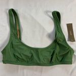J.Crew NWT Heritage Scoop Neck Bikini Top Size S Green Retro Swim Beach Classic Photo 0
