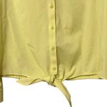 Chico's Chico’s Tie- Front Tessa Top Lime Green/Yellow Vanity Size 1 (US M) Photo 4