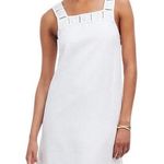 Madewell NWT  Embroidered Tank Mini Dress Eyelet White 100% Linen Size 0 Photo 0