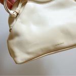 NWT Mansur Gavriel Cream leather Baci frame shoulder bag convertible clutch Tan Photo 4