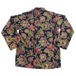 VTG 70s Carole 100% Cotton Paisley Print Pajama Set Womens Button Up Top Pants Blue Photo 5