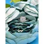 1 carat Moissanite Heart Shaped Cut Ring Moissanite Accents 8 Silver Photo 12