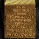 Ali Ro Geometric Print 3/4 Sleeve Button Placket Silk Mini Shift Dress Size 8 Photo 9