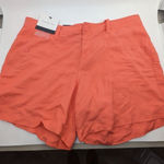 Calvin Klein Linen Beach Summer Short Womens Size 10 Coral Porcelain Rose Photo 0