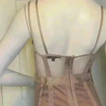 Missguided Misguided Women’s Mesh Bandage Corset Detail Mini Dress stretchy material. Photo 9
