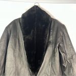 Direct Action D.A.N.Y New York Leather Trench Coat Fur Photo 1