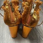 Cape Robbin  Maura-5 Orange Metallic High Heels Photo 3