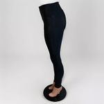 Spanx Leggings Shiny Stretch Black Nylon Elastane Womens Size Large Photo 2