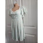 Torrid Super Soft Knit Twist Front Skater Dress Sz 0 US 12 Pockets High Waist Photo 1