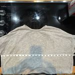 TALULAH  soft‎ lightweight knit sweater gray open back size M Photo 6