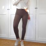 Athleta High Rise Delancy Moto Tight Legging Coffee House Size S #598323 Photo 5