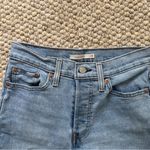 Levi's NWOT Levi Strauss Ripped Wedgie Straight Leg Light Blue Denim Jeans Size 28 Photo 2