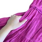 Anthropologie BTFL-life Fuchsia Ruffled Oversized Long Sleeve Mini Dress Size XL Photo 6