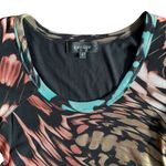 Karen Kane  Swirl Tie Dye Abstract Art Print Double Mesh Knit Nylon Dress‎ Small Photo 6