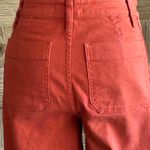 Madewell  Womens Jeans Sz 24 Burnt Orange Wide Leg Crop Photo 4