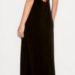 EXPRESS NWT  High Slit Maxi Dress Yellow Size Large open back adjustable straps Photo 9