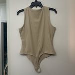 House of Harlow  1960 Beige Sleeveless Bodysuit Photo 3