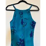 La Belle Vintage Maxi Blue Floral Dress Size 5 Photo 3