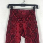 Lululemon Wunder Under Pant Hi-Rise Full-On Luon Ziggy Snake Red Tide Cranberry Photo 3