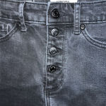 Sonoma Women’s Faded Black Denim Cut Off Jean Fly Button Shorts Sz 8 Grunge Photo 2