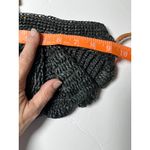 Mar Y Sol Raffia Shoulder Bag Black Woven Straw Purse Leather Tassel Madagascar Photo 6