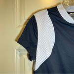 Slazenger  Navy Blue Stretch Short Sleeve Golf Top size M Photo 3