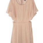 Lulus Deep in My Heart Blush Swiss Dot Cutout Maxi Dress Pink Formal Gown Large Photo 4