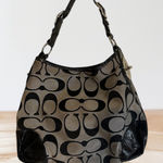 Coach Peyton Signature Sateen Metallic Lurex Hobo Bag B1226-19758M Purse Photo 1