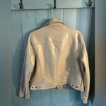 BLANK NYC  Cream Faux Leather Moto Jacket | Size XL Photo 2