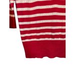 White House | Black Market WHBM Red White Striped Cotton Blend Scoop Neck Sweater Women Sz S Photo 2
