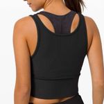 Lululemon athletica power pivot ribbed tank top tight fit cropped black size 2 Photo 2