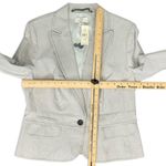 Loft White Black Thin Pinstripe Blazer sz 12P Wide Leg sz 8 Pant Suit NEW Tags Photo 4