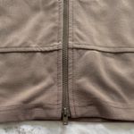 Sympli full zip lightweight brown Taupe Bomber Jacket, size 2 Made in Canada Photo 6
