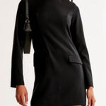 Abercrombie & Fitch ABERCOMBIE & FITCH WOMEN'S BLACK LONG SLEEVE TAILORED MINI DRESS SZ LP Photo 0