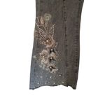 Venus Floral Applique Wide Leg Flare Bootcut Jeans size 6 Photo 2