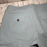 Fresh Produce  Safari Pedal Pushers Bermuda Shorts Bluish Green Pastel Teal sz XL Photo 14