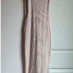 SKIMS  Cotton Rib Dress in Heather Oatmeal, Size X-Small Photo 1