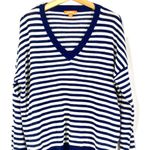 Joe Fresh Navy Striped  Sweater L Photo 0
