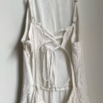 Hollister White Corset Back Mini Lace Dress Adjustable Straps large double lined Photo 0