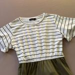 Merokeety Striped Tie Waist Swing dress Photo 7