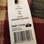 Banana Republic {OS} NWT Mariana Plaid Red Fringe Komono Blanket Cashmere Blend Photo 10