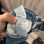 Old Navy  High Rise Raw Hem Pencil Denim Midi Skirt 10 Modest Front Slit Photo 4