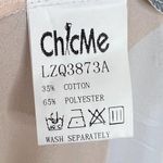 Chic Me CBR  black tan geometric print tie shoulder belted midi dress M NEW Photo 8