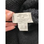 Armani Jeans Grunge Striped‎ Short Sleeve Sweater Size 6 Black Photo 6