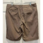 J Jill Shorts Women’s Size 16‎ Tan Stretch Cotton Knit 12” Inseam Brown Photo 4
