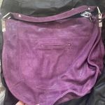 B Makowsky Vintage Leather Purple Sparkle Deadstock Purse Photo 7