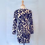 Cynthia Steffe Cece By  Stretch Cotton Brocade Sheath-Cream/Black, size 2 Photo 1