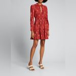 Ulla Johnson  Red Floral ‘Liv’ Mini Dress in “Poppy”, Size 2 Photo 1